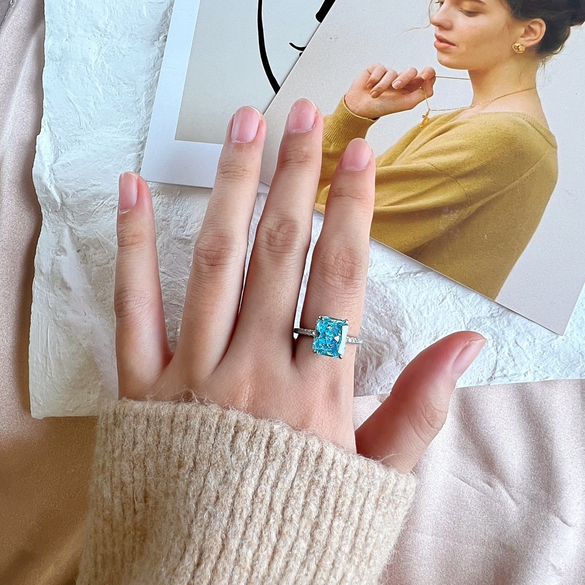 [Lucky Star]4.0 Carat Luxurious Engagement Ring