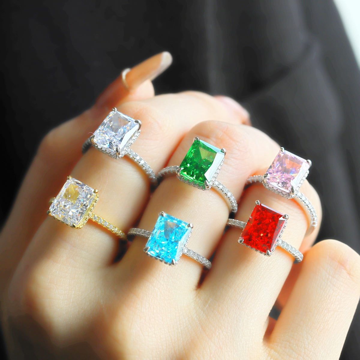 [Lucky Star]4.0 Carat Luxurious Engagement Ring