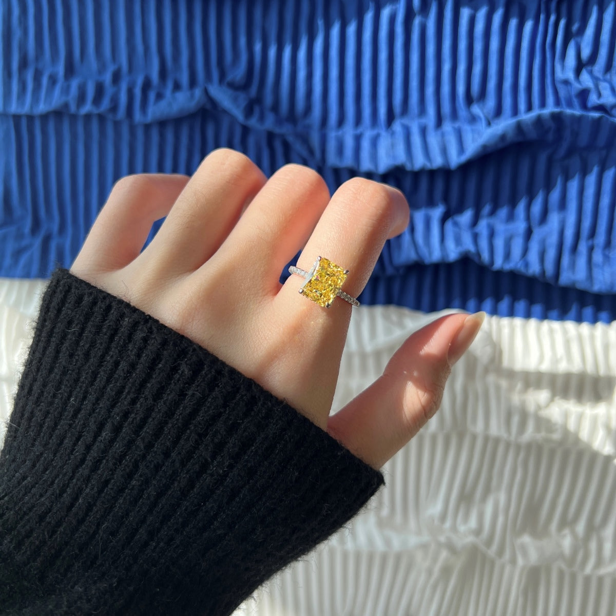 [Lucky Star]4.0 Carat Luxurious Engagement Ring