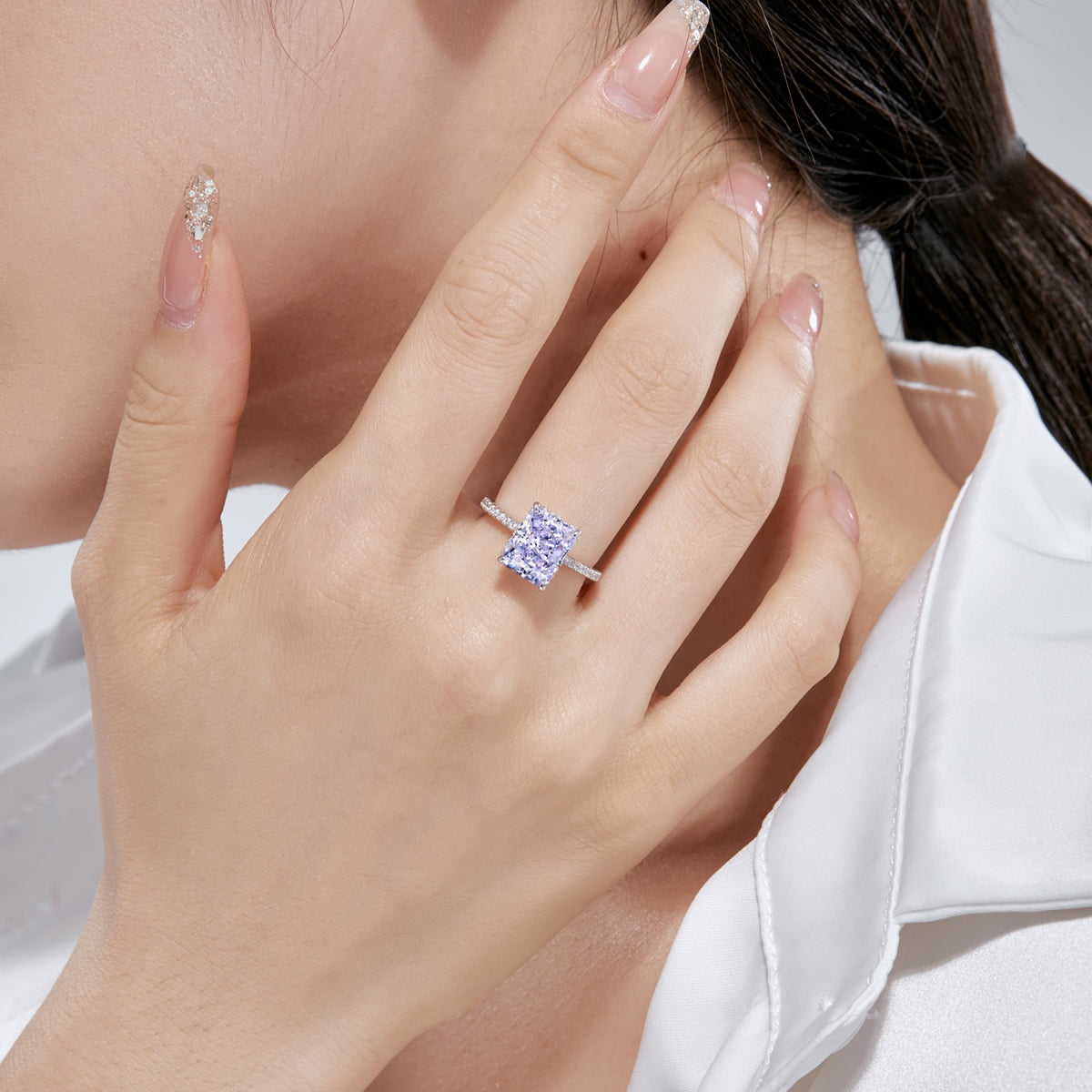 [Lucky Star]4.0 Carat Luxurious Engagement Ring