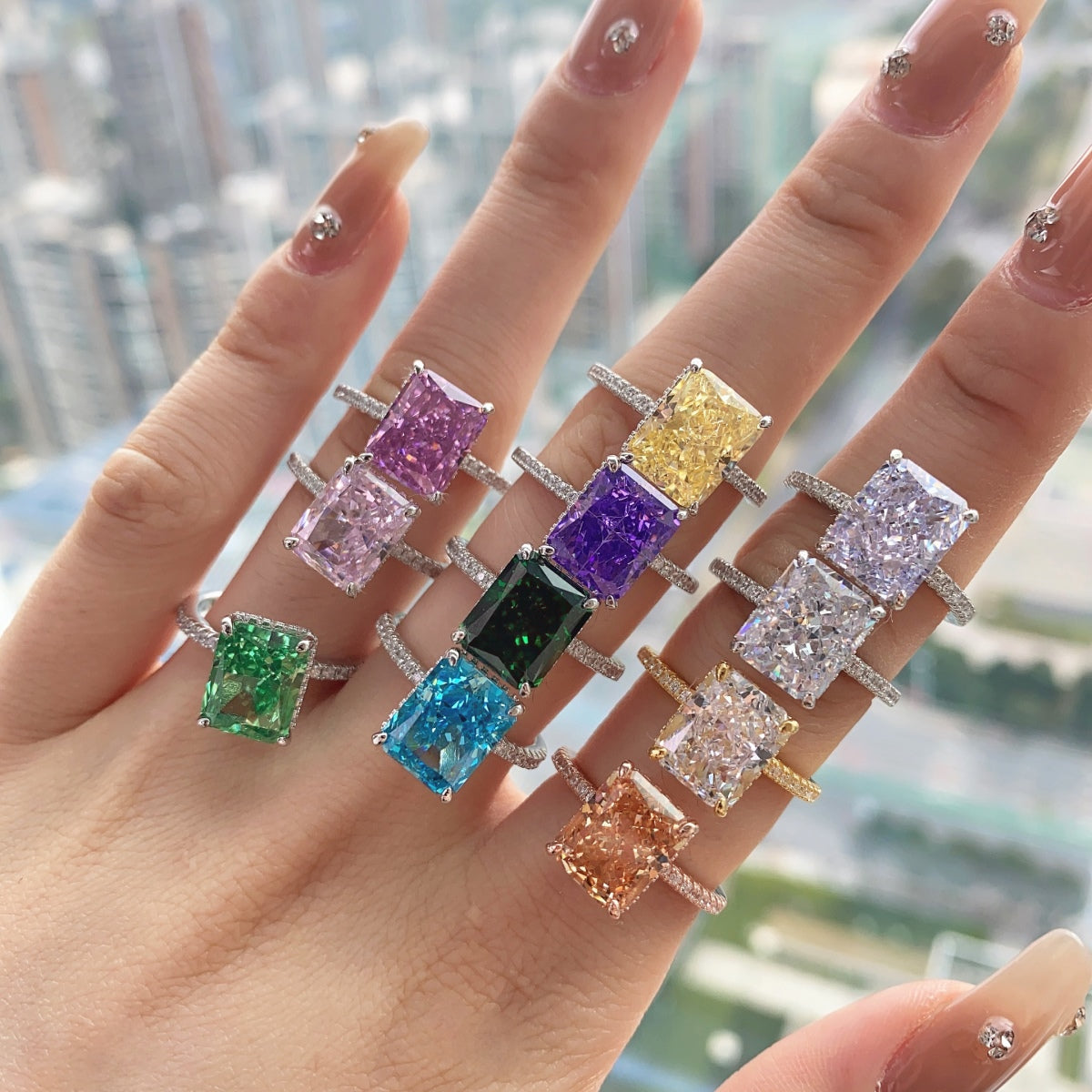 [Lucky Star]4.0 Carat Luxurious Engagement Ring