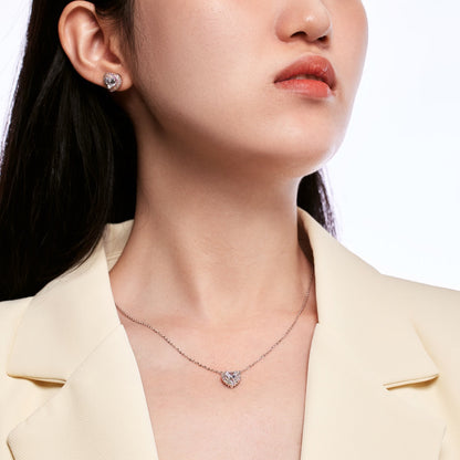 [Lucky Star]Dazzling Heart Shape Lover Earrings